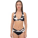 A Minimalist Pattern With Simple Lines And Shapes, Creating A Clean And Modern Aesthetic 06 Double Strap Halter Bikini Set