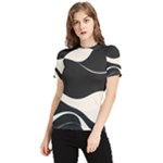 A Minimalist Pattern With Simple Lines And Shapes, Creating A Clean And Modern Aesthetic 06 Women s Short Sleeve Rash Guard