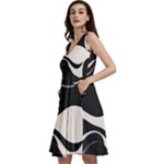 A Minimalist Pattern With Simple Lines And Shapes, Creating A Clean And Modern Aesthetic 06 Sleeveless V-Neck Skater Dress with Pockets