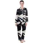 A Minimalist Pattern With Simple Lines And Shapes, Creating A Clean And Modern Aesthetic 06 Women s Long Sleeve Satin Pajamas Set