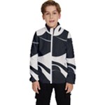 A Minimalist Pattern With Simple Lines And Shapes, Creating A Clean And Modern Aesthetic 06 Kids  High Neck Windbreaker