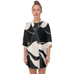 A Minimalist Pattern With Simple Lines And Shapes, Creating A Clean And Modern Aesthetic 06 Half Sleeve Chiffon Kimono