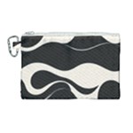 A Minimalist Pattern With Simple Lines And Shapes, Creating A Clean And Modern Aesthetic 06 Canvas Cosmetic Bag (Large)