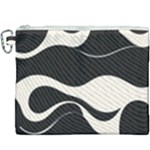 A Minimalist Pattern With Simple Lines And Shapes, Creating A Clean And Modern Aesthetic 06 Canvas Cosmetic Bag (XXXL)