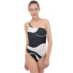 A Minimalist Pattern With Simple Lines And Shapes, Creating A Clean And Modern Aesthetic 06 Classic One Shoulder Swimsuit