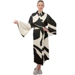 A Minimalist Pattern With Simple Lines And Shapes, Creating A Clean And Modern Aesthetic 06 Maxi Velvet Kimono