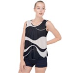 A Minimalist Pattern With Simple Lines And Shapes, Creating A Clean And Modern Aesthetic 06 Bubble Hem Chiffon Tank Top