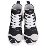 A Minimalist Pattern With Simple Lines And Shapes, Creating A Clean And Modern Aesthetic 06 Women s Lightweight High Top Sneakers