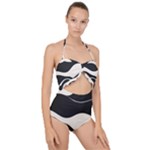 A Minimalist Pattern With Simple Lines And Shapes, Creating A Clean And Modern Aesthetic 06 Scallop Top Cut Out Swimsuit