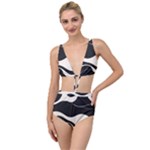 A Minimalist Pattern With Simple Lines And Shapes, Creating A Clean And Modern Aesthetic 06 Tied Up Two Piece Swimsuit