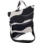 A Minimalist Pattern With Simple Lines And Shapes, Creating A Clean And Modern Aesthetic 06 Fold Over Handle Tote Bag