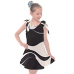 A Minimalist Pattern With Simple Lines And Shapes, Creating A Clean And Modern Aesthetic 06 Kids  Tie Up Tunic Dress