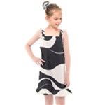 A Minimalist Pattern With Simple Lines And Shapes, Creating A Clean And Modern Aesthetic 06 Kids  Overall Dress