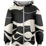 A Minimalist Pattern With Simple Lines And Shapes, Creating A Clean And Modern Aesthetic 06 Kids  Zipper Hoodie Without Drawstring