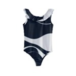 A Minimalist Pattern With Simple Lines And Shapes, Creating A Clean And Modern Aesthetic 06 Kids  Frill Swimsuit