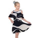 A Minimalist Pattern With Simple Lines And Shapes, Creating A Clean And Modern Aesthetic 06 Kids  Shoulder Cutout Chiffon Dress