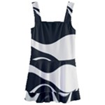 A Minimalist Pattern With Simple Lines And Shapes, Creating A Clean And Modern Aesthetic 06 Kids  Layered Skirt Swimsuit