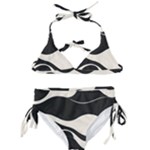 A Minimalist Pattern With Simple Lines And Shapes, Creating A Clean And Modern Aesthetic 06 Kids  Classic Bikini Set