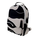 A Minimalist Pattern With Simple Lines And Shapes, Creating A Clean And Modern Aesthetic 06 Flap Pocket Backpack (Large)