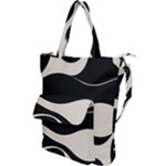 A Minimalist Pattern With Simple Lines And Shapes, Creating A Clean And Modern Aesthetic 06 Shoulder Tote Bag