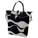 A Minimalist Pattern With Simple Lines And Shapes, Creating A Clean And Modern Aesthetic 06 Buckle Top Tote Bag