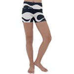 A Minimalist Pattern With Simple Lines And Shapes, Creating A Clean And Modern Aesthetic 06 Kids  Lightweight Velour Yoga Shorts