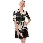 A Minimalist Pattern With Simple Lines And Shapes, Creating A Clean And Modern Aesthetic 06 Belted Shirt Dress