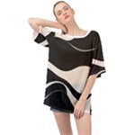 A Minimalist Pattern With Simple Lines And Shapes, Creating A Clean And Modern Aesthetic 06 Oversized Chiffon Top