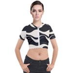 A Minimalist Pattern With Simple Lines And Shapes, Creating A Clean And Modern Aesthetic 06 Short Sleeve Cropped Jacket