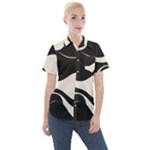 A Minimalist Pattern With Simple Lines And Shapes, Creating A Clean And Modern Aesthetic 06 Women s Short Sleeve Pocket Shirt