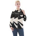 A Minimalist Pattern With Simple Lines And Shapes, Creating A Clean And Modern Aesthetic 06 Women s Long Sleeve Pocket Shirt