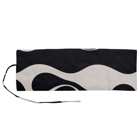 A Minimalist Pattern With Simple Lines And Shapes, Creating A Clean And Modern Aesthetic 06 Roll Up Canvas Pencil Holder (M) from ArtsNow.com