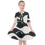 A Minimalist Pattern With Simple Lines And Shapes, Creating A Clean And Modern Aesthetic 06 Kids  All Frills Chiffon Dress