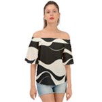 A Minimalist Pattern With Simple Lines And Shapes, Creating A Clean And Modern Aesthetic 06 Off Shoulder Short Sleeve Top