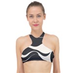 A Minimalist Pattern With Simple Lines And Shapes, Creating A Clean And Modern Aesthetic 06 High Neck Bikini Top