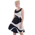 A Minimalist Pattern With Simple Lines And Shapes, Creating A Clean And Modern Aesthetic 06 Knee Length Skater Dress