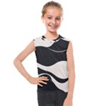 A Minimalist Pattern With Simple Lines And Shapes, Creating A Clean And Modern Aesthetic 06 Kids  Mesh Tank Top