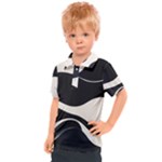 A Minimalist Pattern With Simple Lines And Shapes, Creating A Clean And Modern Aesthetic 06 Kids  Polo T-Shirt