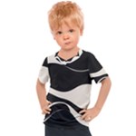 A Minimalist Pattern With Simple Lines And Shapes, Creating A Clean And Modern Aesthetic 06 Kids  Sports T-Shirt