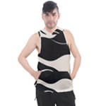 A Minimalist Pattern With Simple Lines And Shapes, Creating A Clean And Modern Aesthetic 06 Men s Sleeveless Hoodie