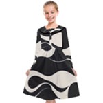 A Minimalist Pattern With Simple Lines And Shapes, Creating A Clean And Modern Aesthetic 06 Kids  Midi Sailor Dress