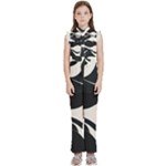 A Minimalist Pattern With Simple Lines And Shapes, Creating A Clean And Modern Aesthetic 06 Kids  Sleeveless Ruffle Edge Band Collar Chiffon One Piece