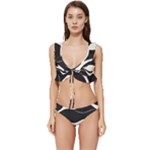 A Minimalist Pattern With Simple Lines And Shapes, Creating A Clean And Modern Aesthetic 06 Low Cut Ruffle Edge Bikini Set