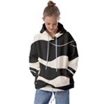 A Minimalist Pattern With Simple Lines And Shapes, Creating A Clean And Modern Aesthetic 06 Kids  Oversized Hoodie