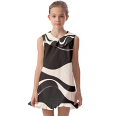 Kids  Pilgrim Collar Ruffle Hem Dress 