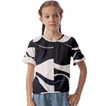 A Minimalist Pattern With Simple Lines And Shapes, Creating A Clean And Modern Aesthetic 06 Kids  Cuff Sleeve Scrunch Bottom T-Shirt