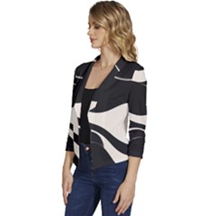 Women s Casual 3/4 Sleeve Spring Jacket 