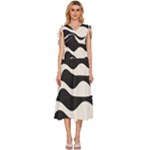 A Minimalist Pattern With Simple Lines And Shapes, Creating A Clean And Modern Aesthetic 06 V-Neck Drawstring Shoulder Sleeveless Maxi Dress