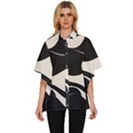 A Minimalist Pattern With Simple Lines And Shapes, Creating A Clean And Modern Aesthetic 06 Women s Batwing Button Up Shirt