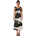 A Minimalist Pattern With Simple Lines And Shapes, Creating A Clean And Modern Aesthetic 06 Tie-Strap Tiered Midi Chiffon Dress